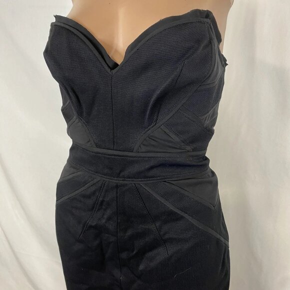 NEW ZAC POSEN Strapless A-Line Cocktail Dress • Size 8 • Black - Picture 14 of 16
